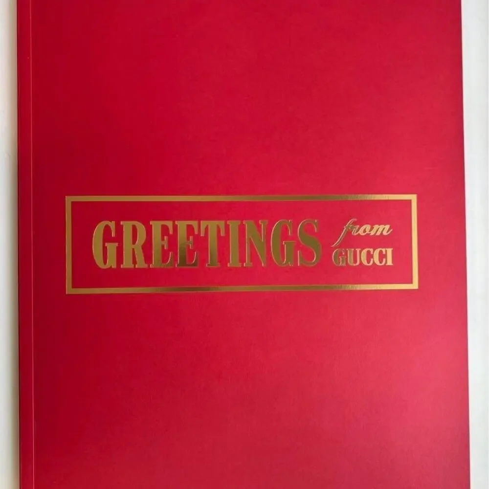 GUCCI Novelty wrapping paper book Greetings from GUCCI